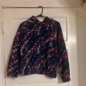 Tek Gear Kids Tie-Dye Puffer Jacket - Blue and Red